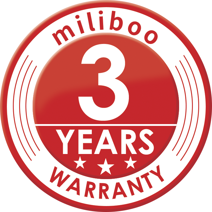 miliboo 3 years warranty 